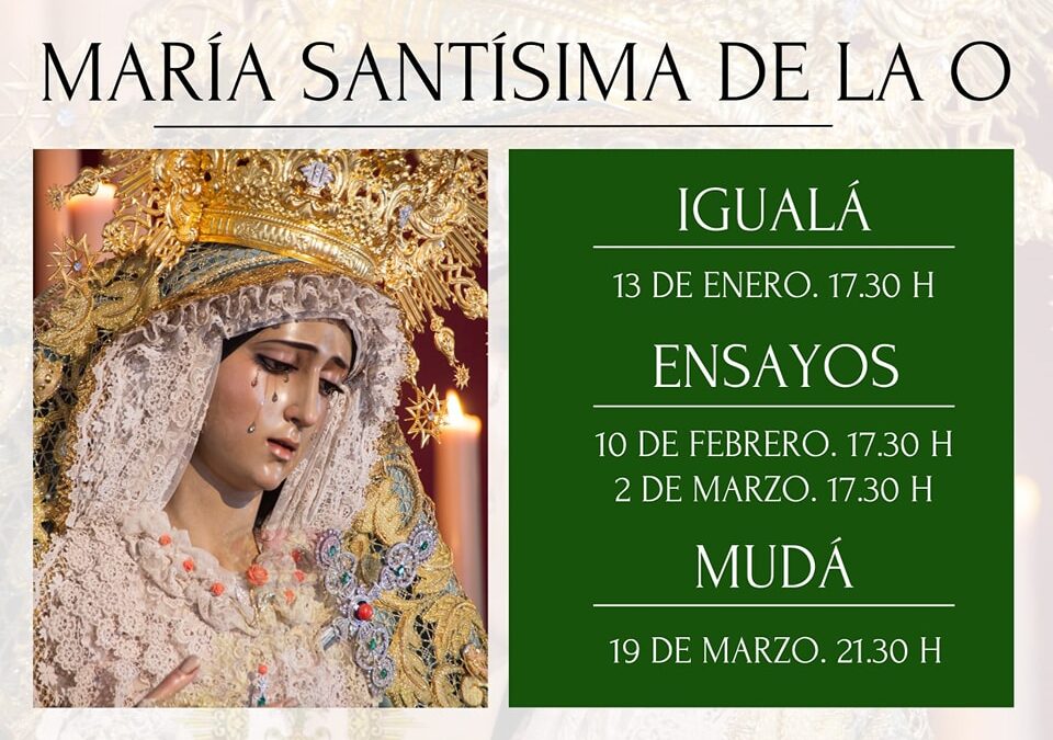 Igualá de costaleros de María Santísima de la O