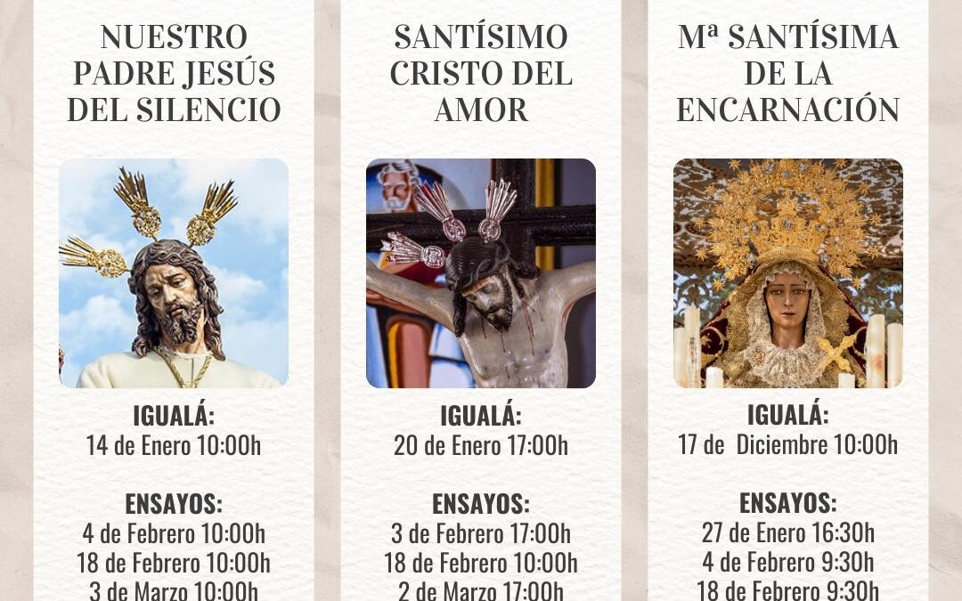 Igualá de costaleros de Nuestro Padre Jesús del Silencio