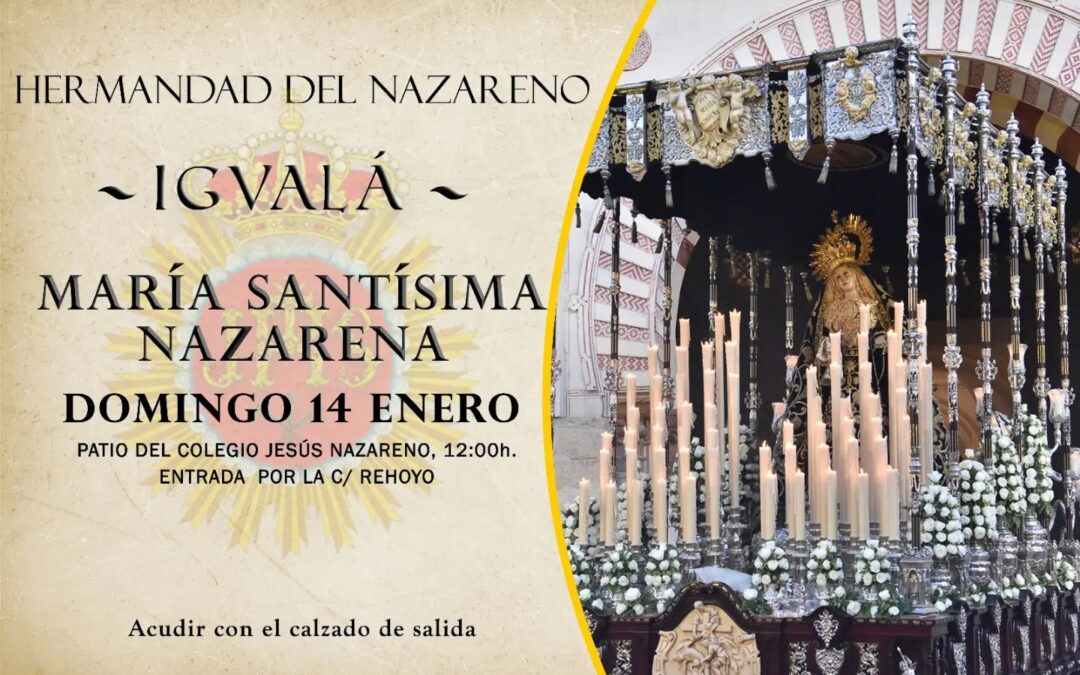 Igualá de costaleros de María Santísima Nazarena