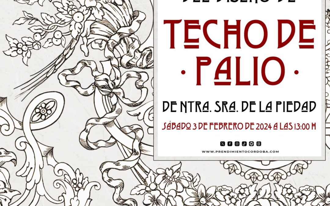 Presentación del diseño del techo de palio de Nuestra Señora de la Piedad