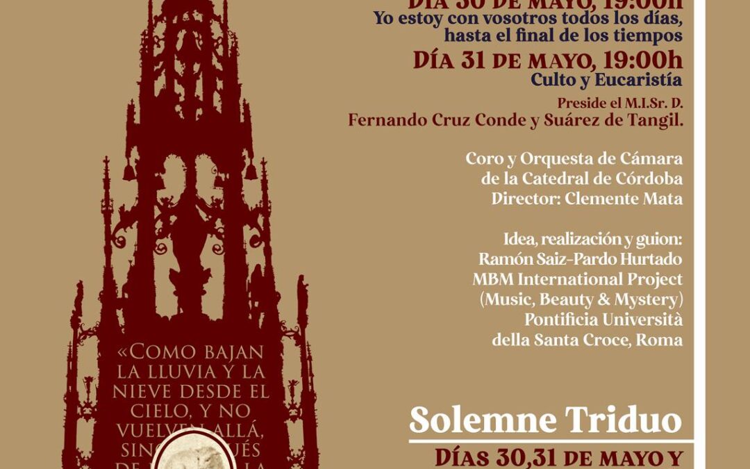 Solemne Triduo en honor del Santísimo Sacramento del Cabildo Catedral de Córdoba