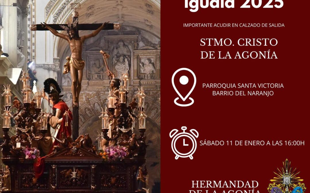 Igualá de costaleros del Santísimo Cristo de la Agonía