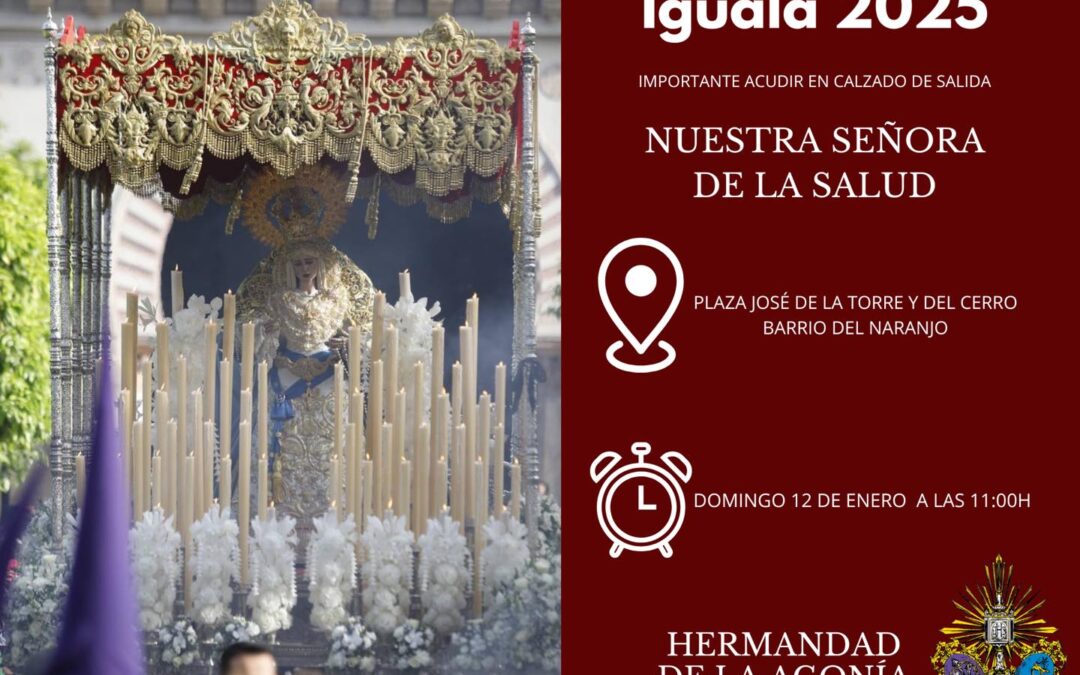 Igualá de costaleros de Nuestra Señora de la Salud