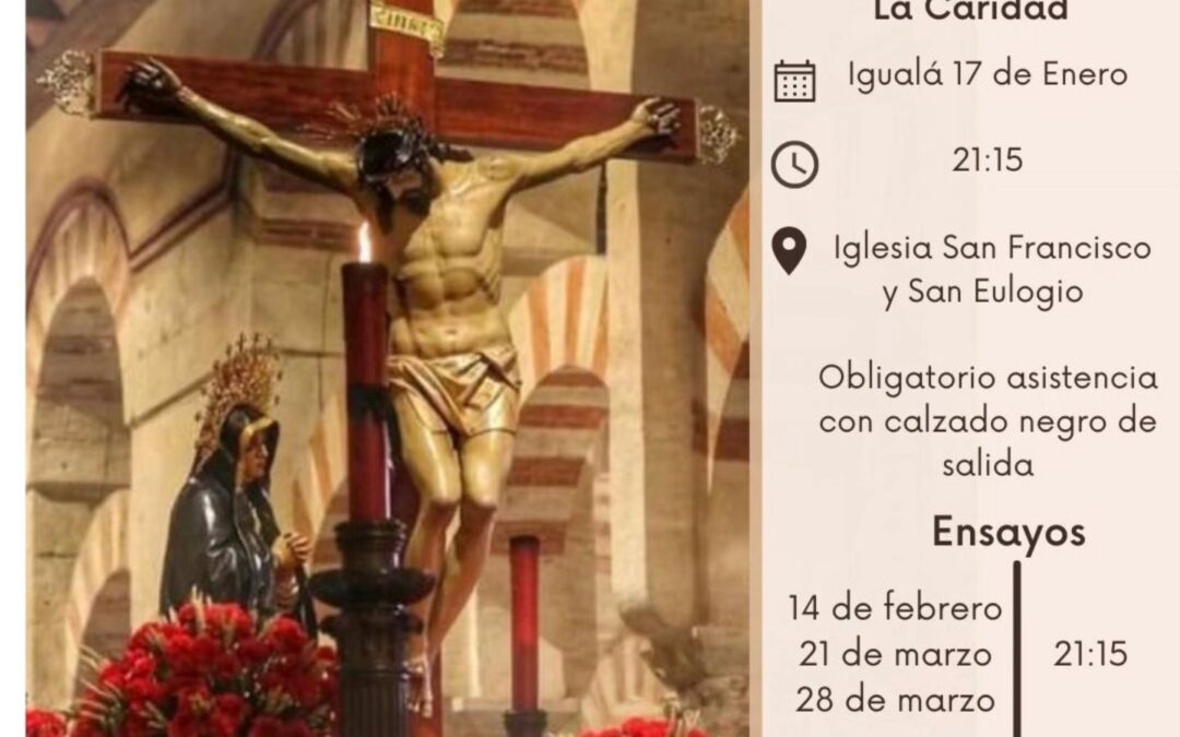 Igualá de costaleros del Santísimo Cristo de la Caridad