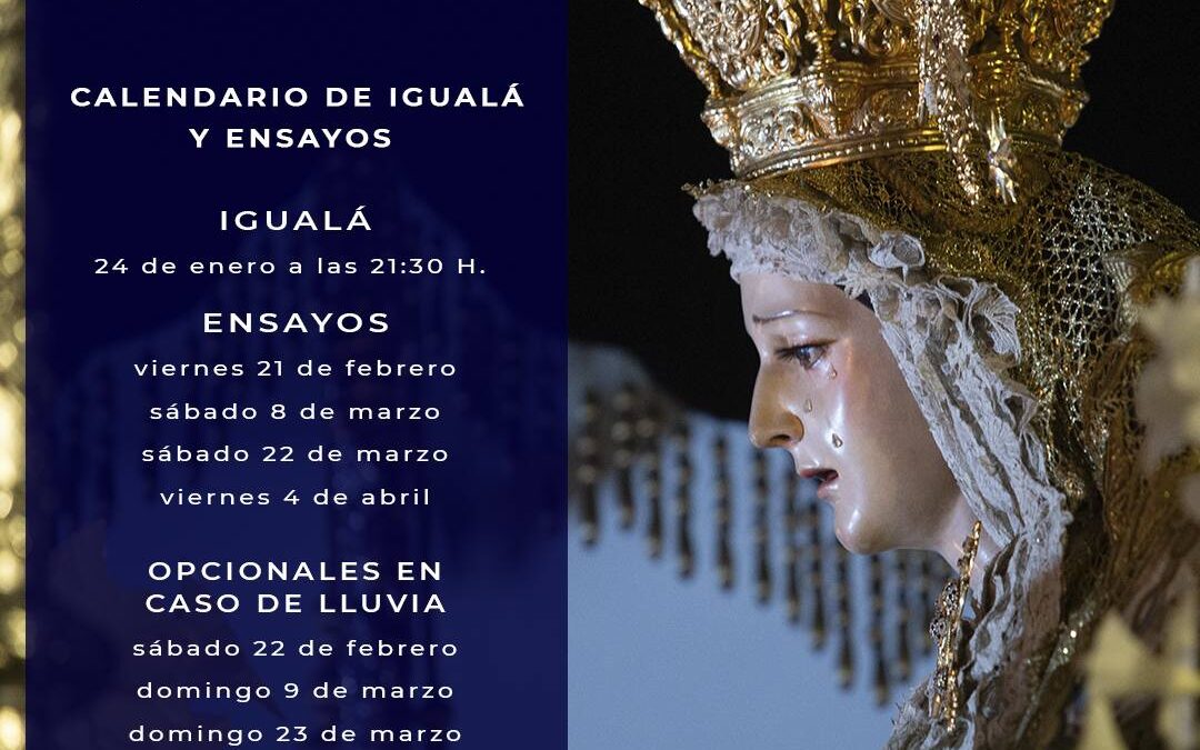 Igualá de costaleros de Nuestro Padre Jesús Divino Salvador en su Prendimiento y Nuestra Señora de la Piedad