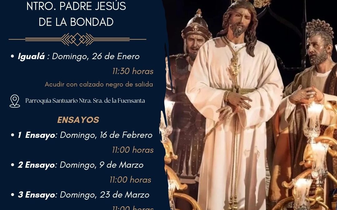 Igualá de costaleros de Nuestro Padre Jesús de la Bondad