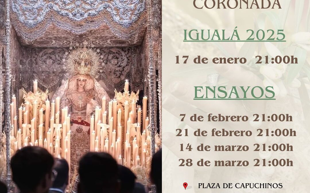 Igualá de costaleros de María Santísima de la Paz y Esperanza Coronada