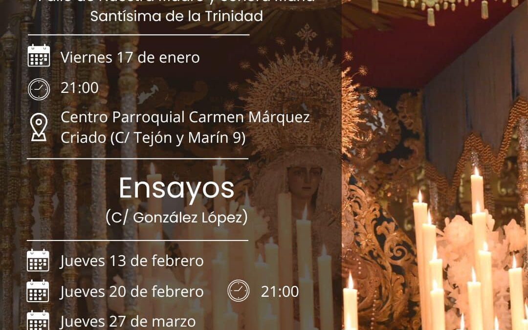 Igualá de costaleros de María Santísima de la Trinidad