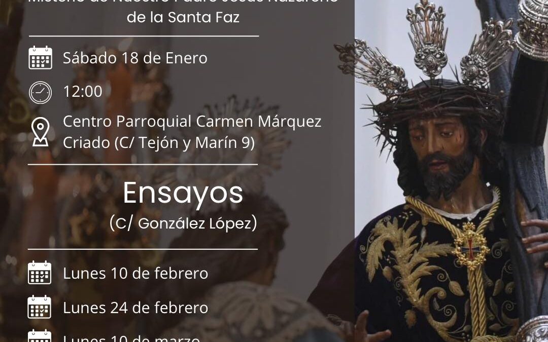 Igualá de costaleros de Nuestro Padre Jesús Nazareno de la Santa Faz