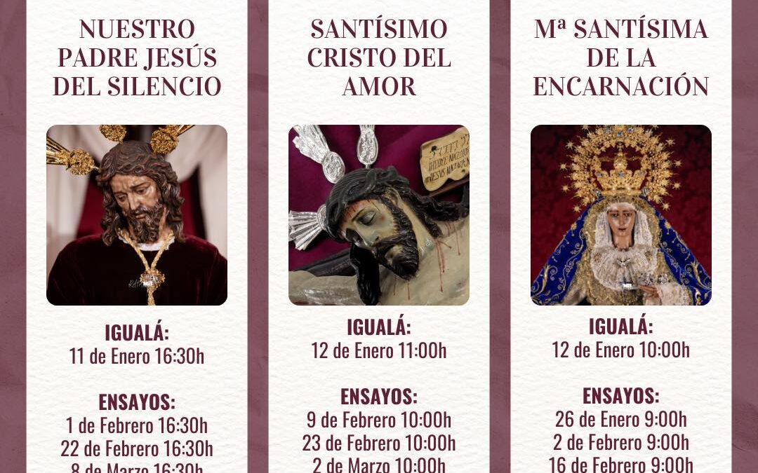 Igualá de costaleras de María Santísima de la Encarnación