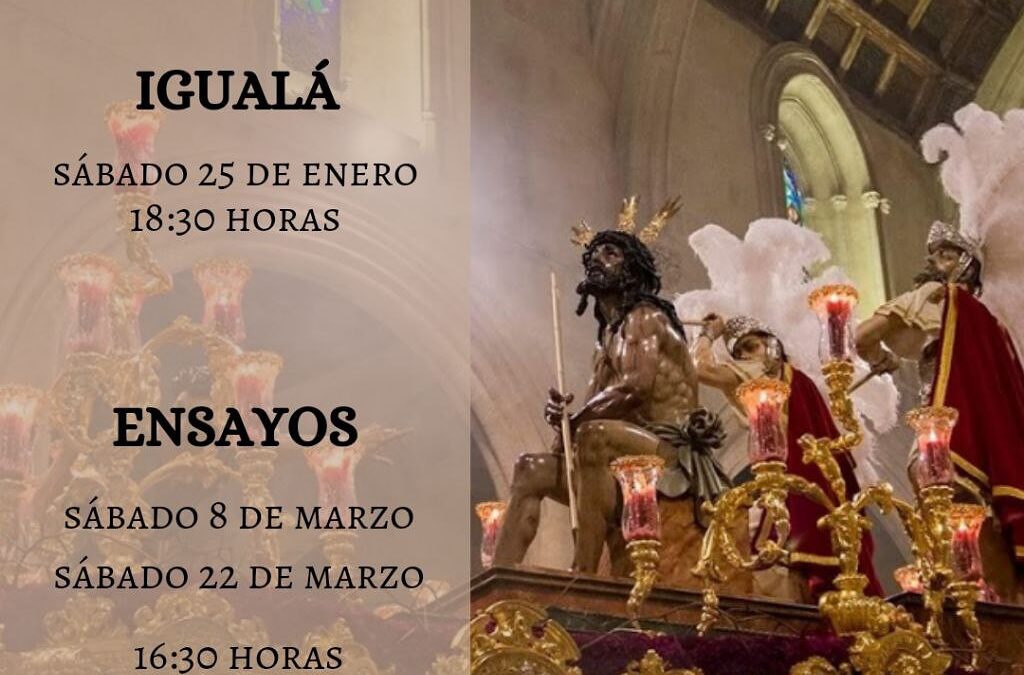 Igualá de costaleros de Nuestro Padre Jesús Humilde en su Coronación de Espinas