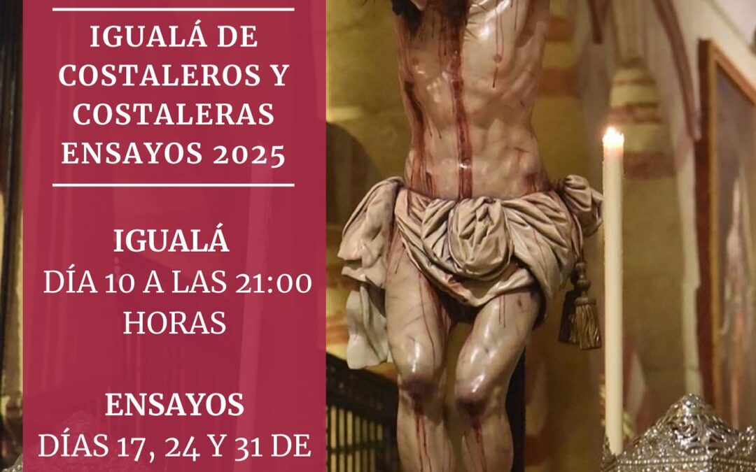 Igualá de costaleros y costaleras del Santísimo Cristo de la Piedad