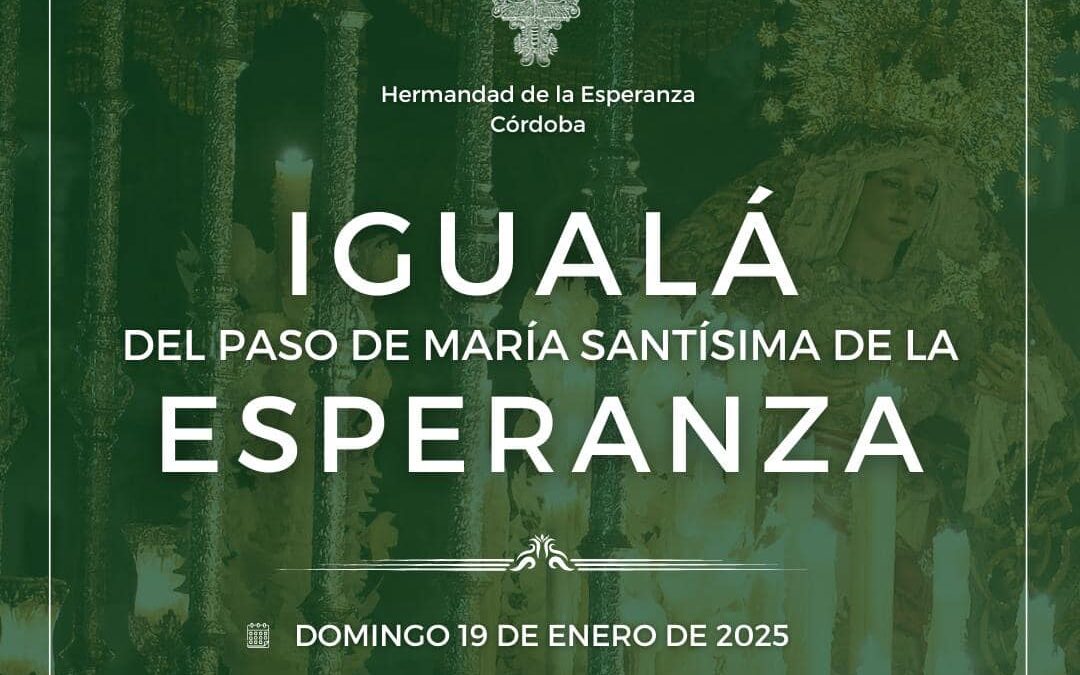 Igualá de costaleros de María Santísima de la Esperanza