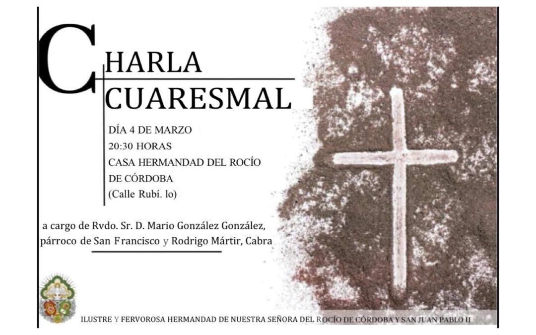 Charla Cuaresmal en la Hermandad del Rocío