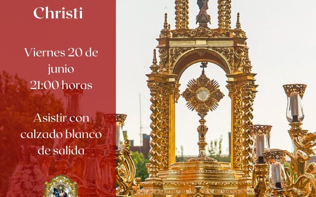 Igualá de costaleros del Corpus Christi de la Hermandad de la Sagrada Cena