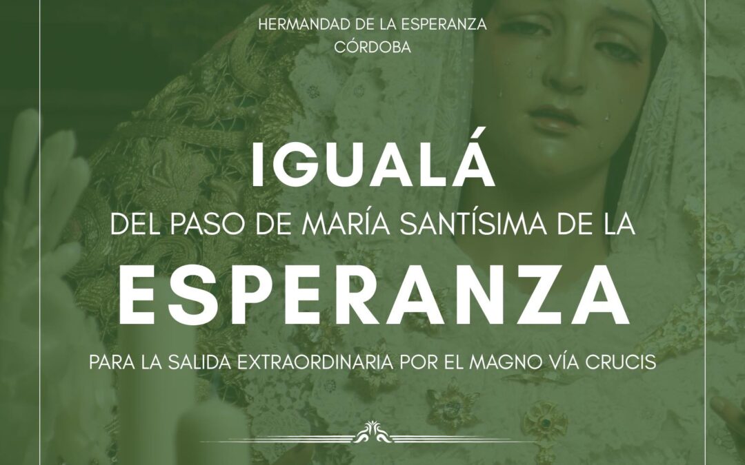 Igualá de costaleros de María Santísima de la Esperanza Magno Vía Crucis