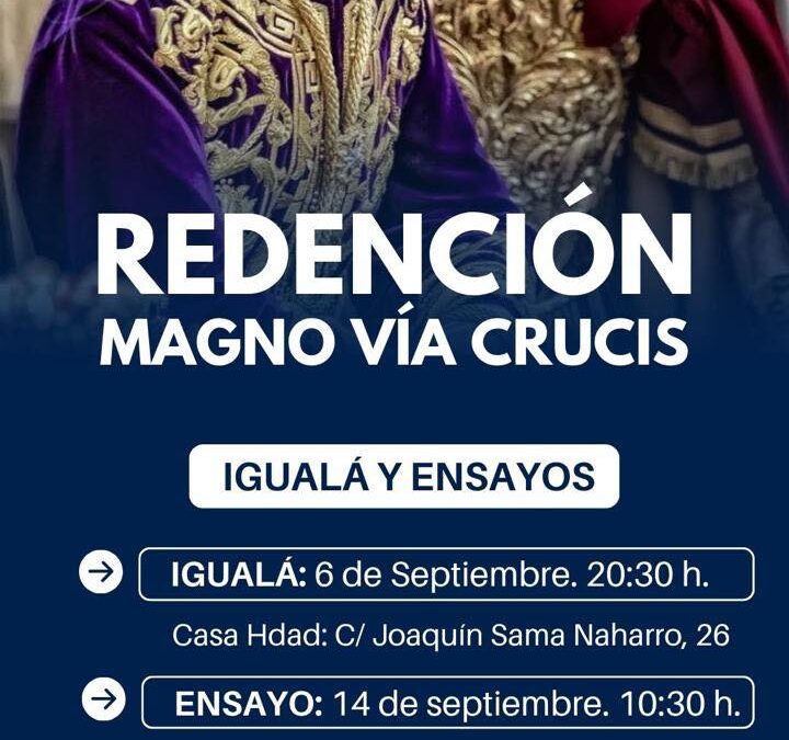 Igualá de costaleros de Nuestro Padre Jesús de la Redención Magno Vía Crucis