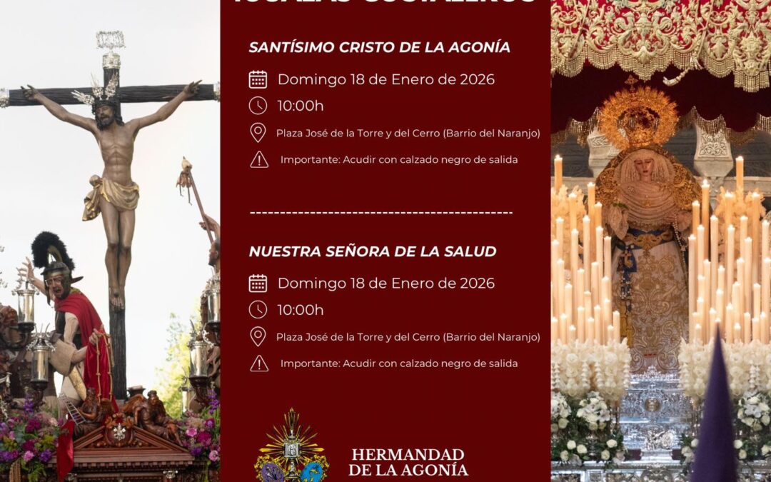 Igualás de costaleros del Santísimo Cristo de la Agonía y Nuestra Señora de la Salud