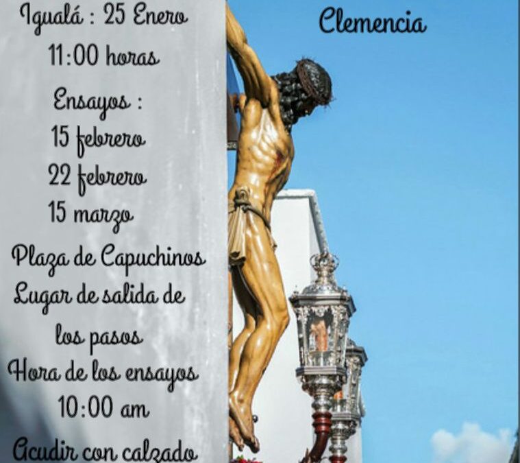 Igualá de costaleros del Santísimo Cristo de la Clemencia