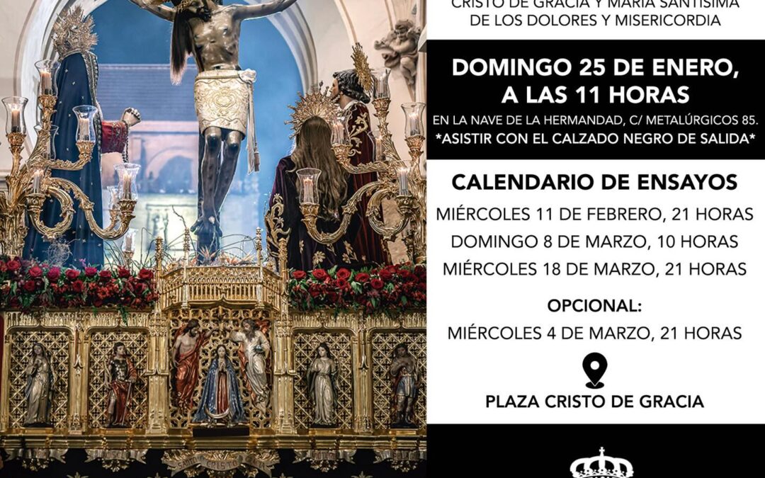 Igualá de costaleros del Santísimo Cristo de Gracia
