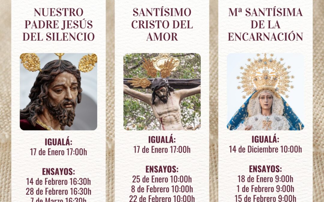 Igualá de costaleros de Nuestro Padre Jesús del Silencio y del Santísimo Cristo del Amor