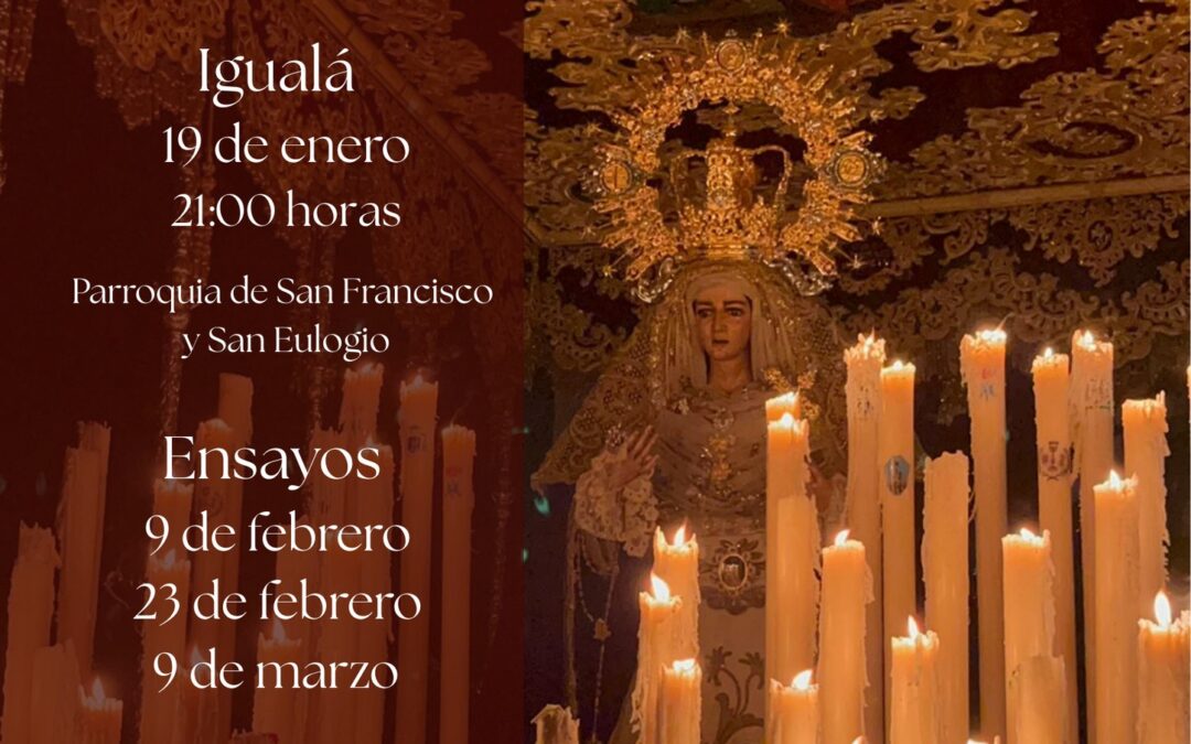Igualá de costaleros de María Santísima de la Candelaria