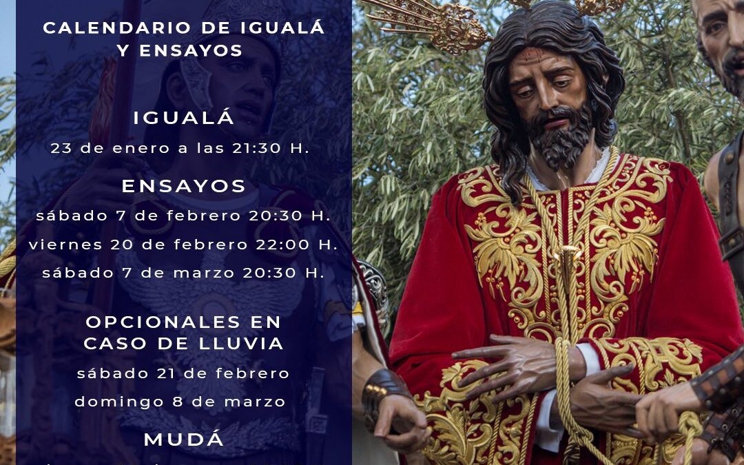 Igualá de costaleros de Nuestro Padre Jesús Divino Salvador en su Prendimiento