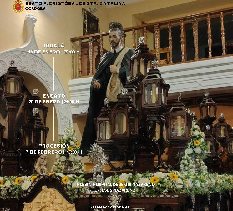 Igualá de costaleros del Beato Padre Cristobal de Santa Catalina