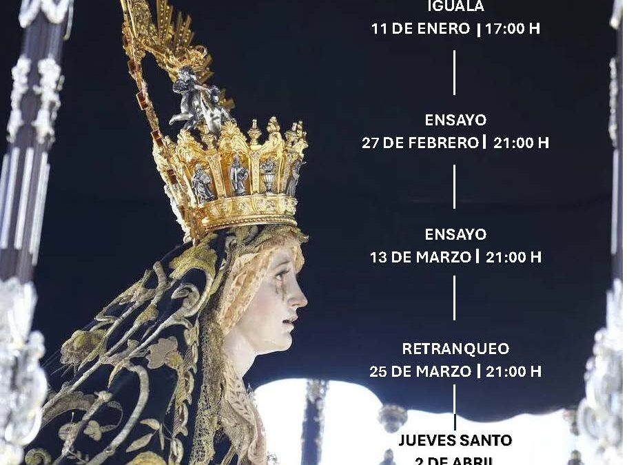 Igualá de costaleros de María Santísima Nazarena