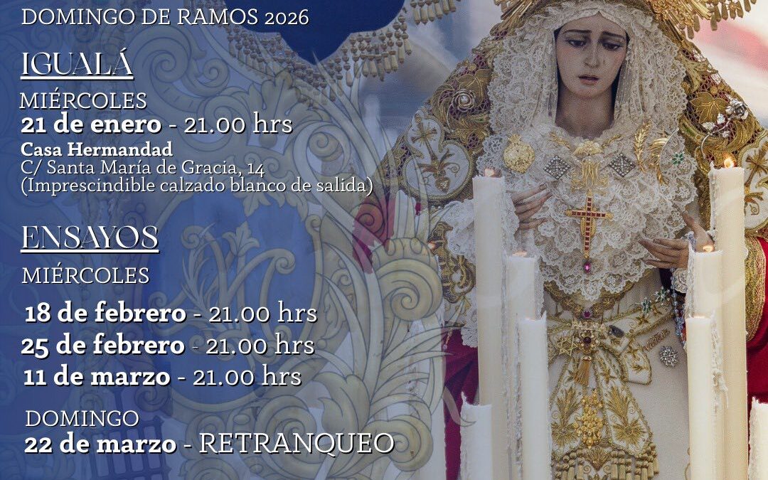 Igualá de costaleros de Nuestra Señora de la Palma