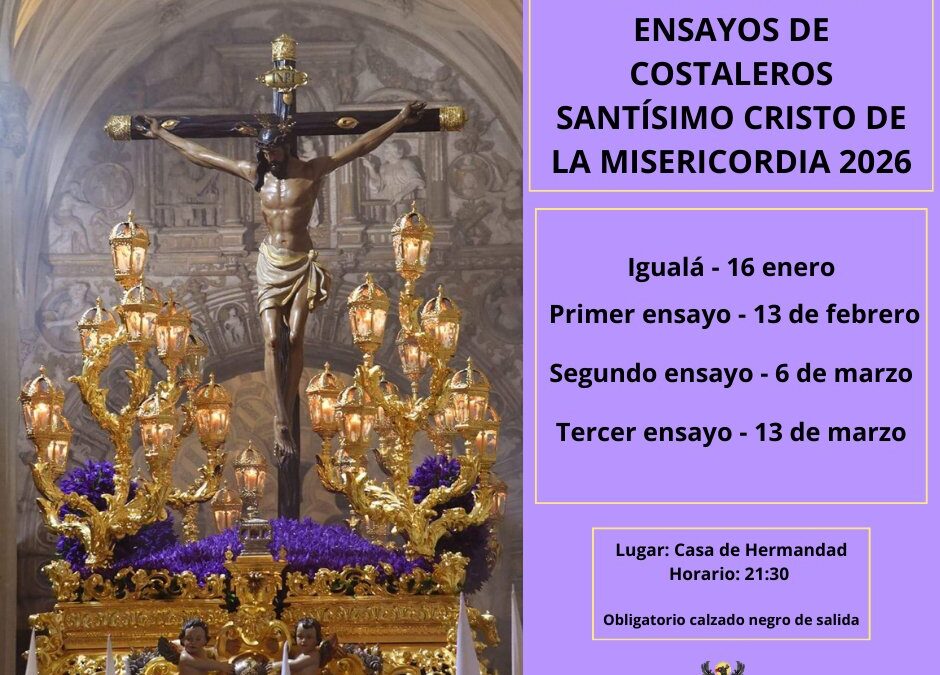 Igualá de costaleros del Santísimo Cristo de la Misericordia