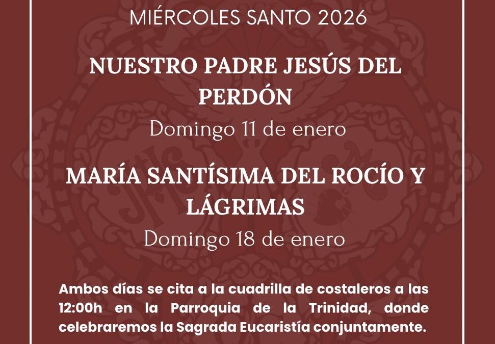 Igualá de costaleros de María Santísima del Rocío y Lágrimas