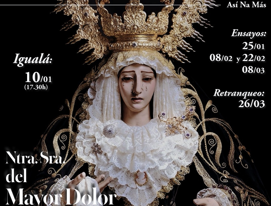 Igualá de costaleros de Nuestra Señora del Mayor Dolor en su Soledad