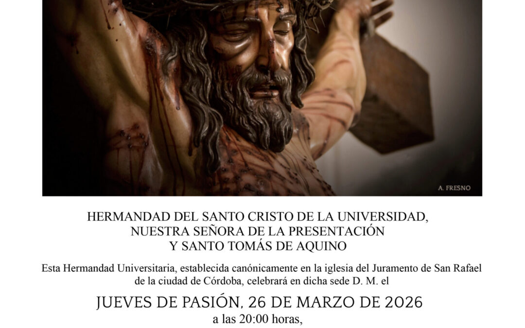 Misa de Hermandad, Piadoso Ejercicio del Santo Vía Crucis y Traslado al paso procesional de Nuestra Señora de la Presentación.