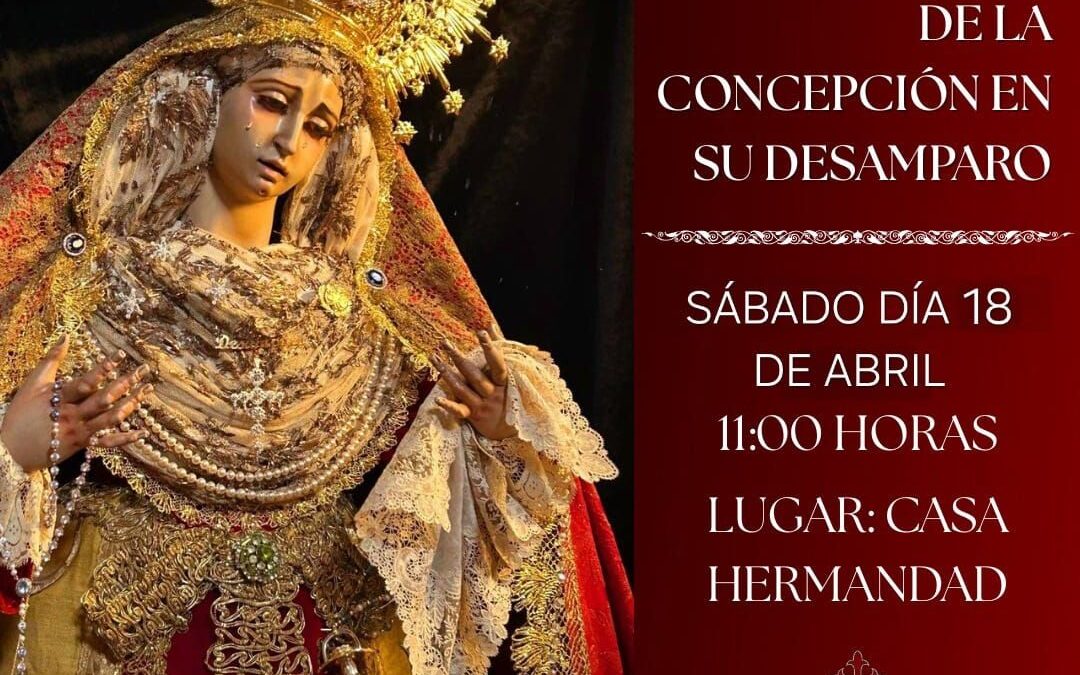 Igualá de costaleros de María Santísima de la Concepción en su Desamparo