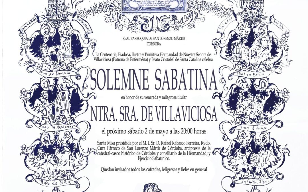 Solemne Sabatina en honor de Nuestra Señora de Villaviciosa