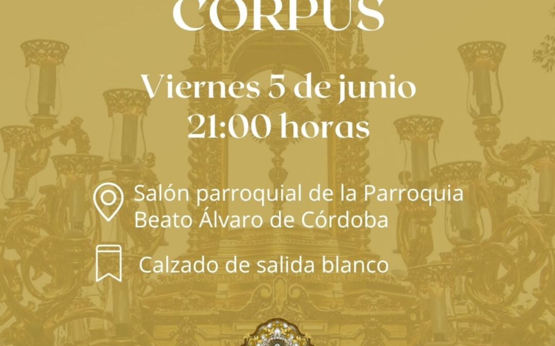 Igualá de costaleros del Corpus Christi de la Hermandad de la Sagrada Cena