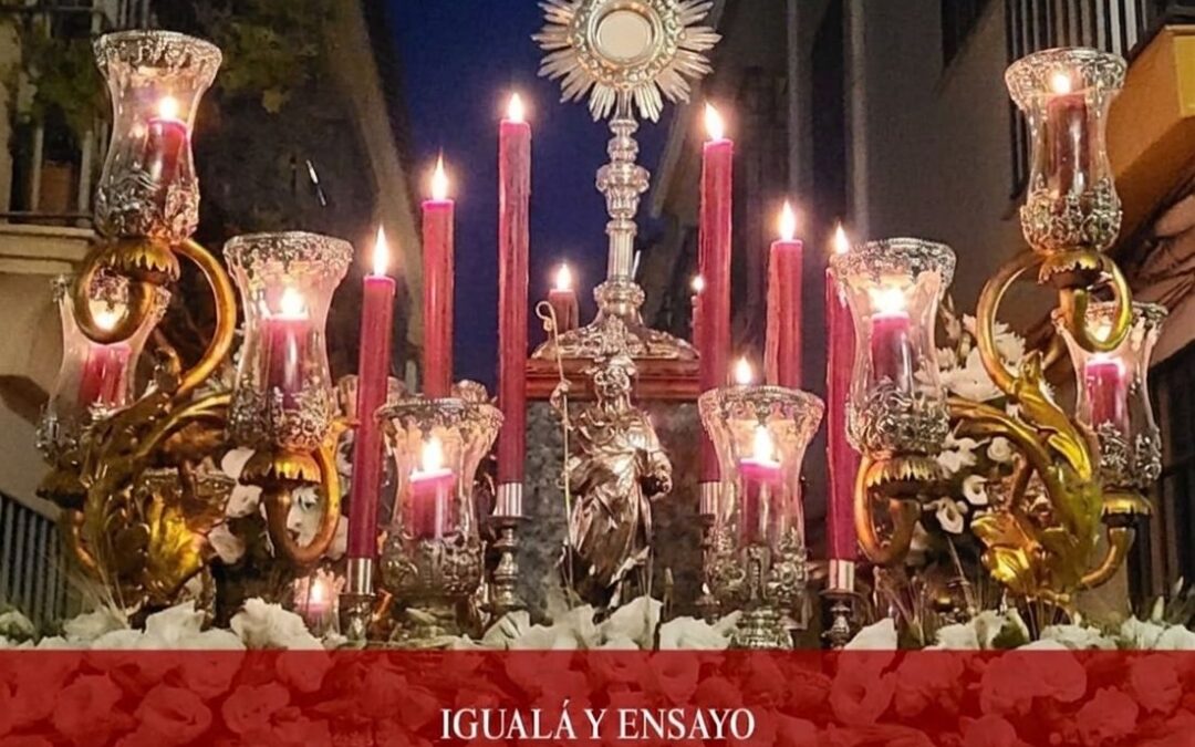 Igualá y Ensayo de costaleros del Corpus Christi de la Hermandad de las Penas de Santiago
