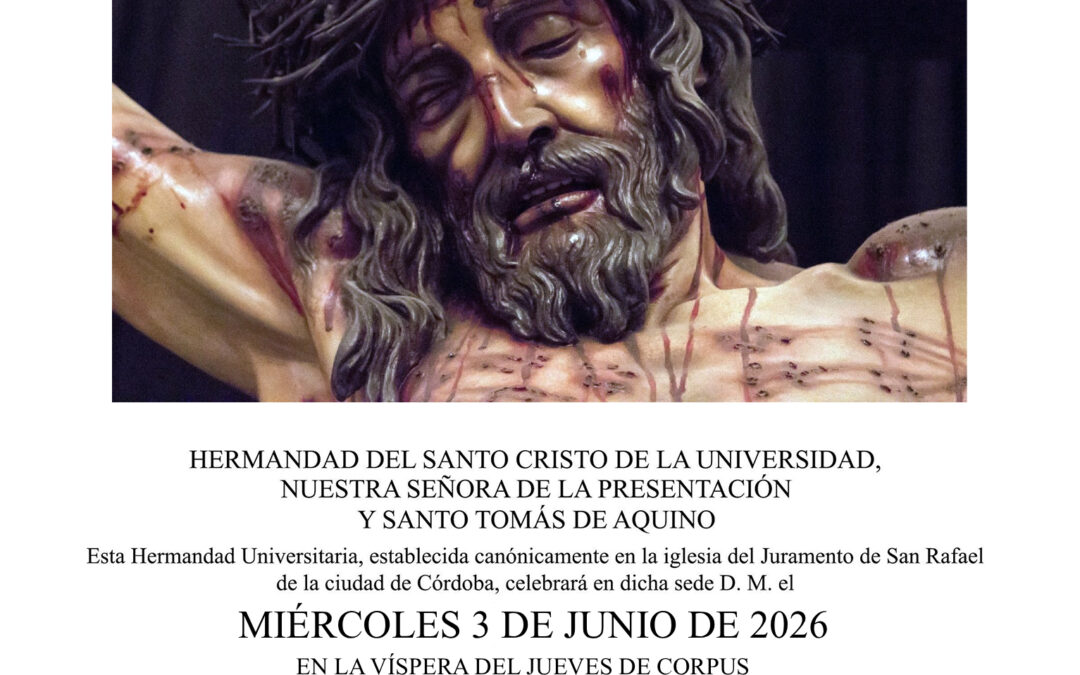Solemne Eucaristía en honor del Santísimo Cristo de la Universidad