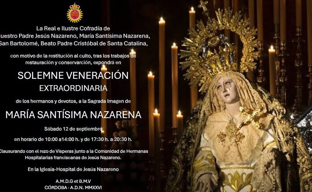 Veneración Extraordinaria de María Santísima Nazarena