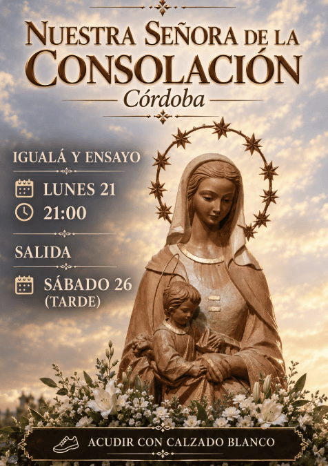 Igualá y ensayo de costaleros de Nuestra Señora de la Consolación